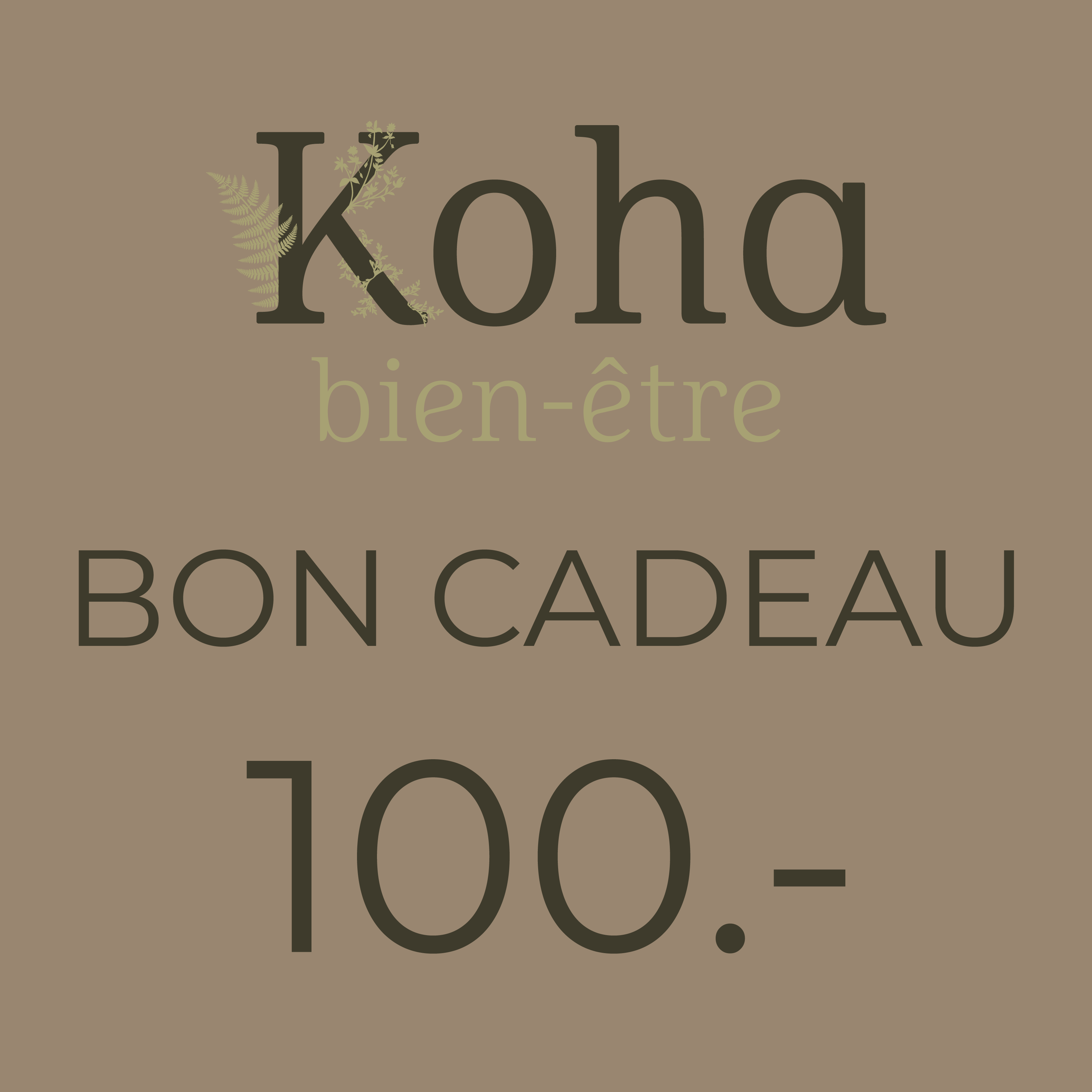 Bon cadeau de 100.-