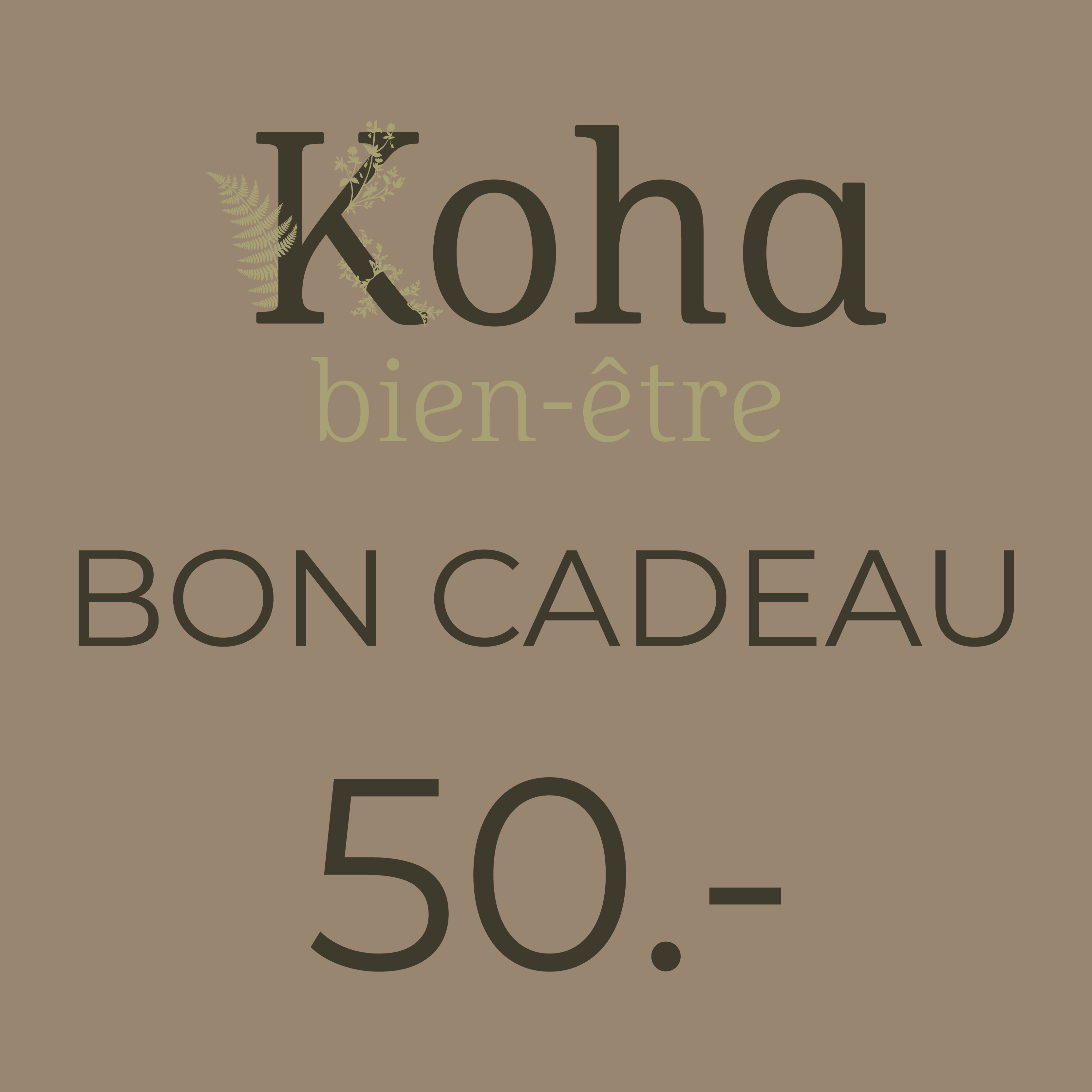 Bon cadeau de 50.-